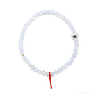 Blue Chalcedony Bead Bracelet from Malawi | Venusrox