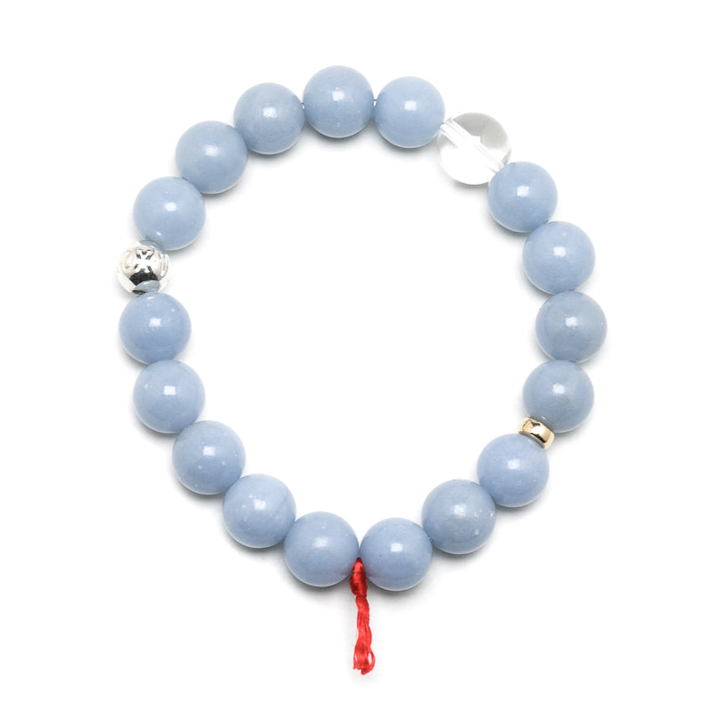 Angelite Bead Bracelet from Peru | Venusrox