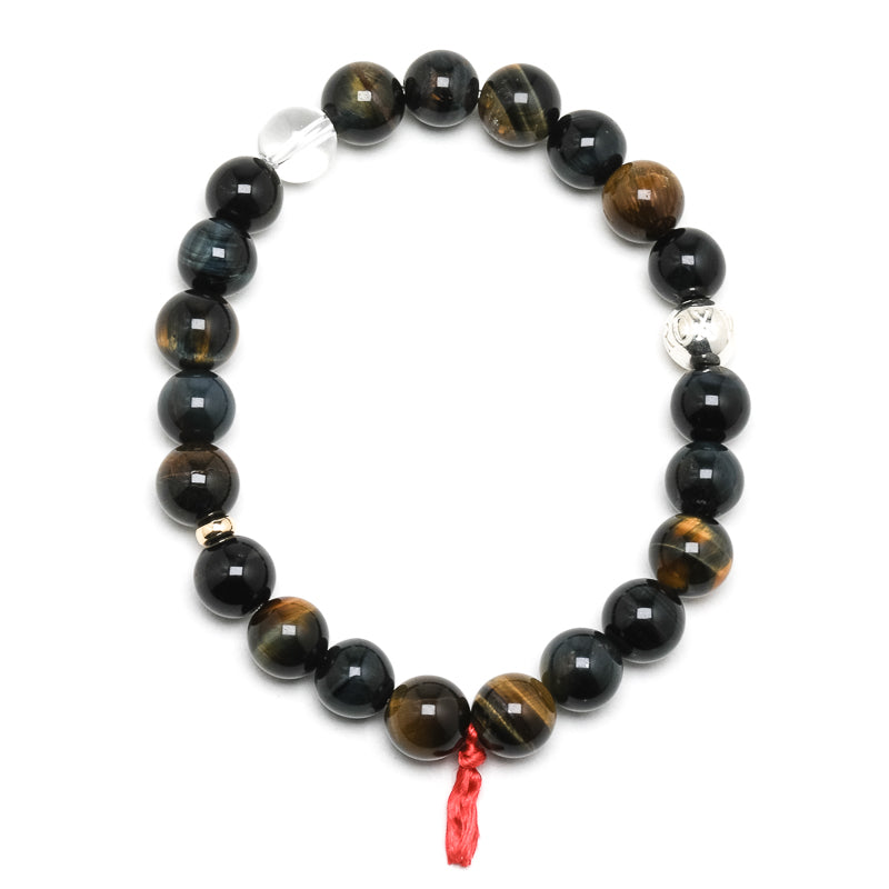 Blonde Tigers Eye with Falcons Eye Bracelet from South Africa | Venusrox