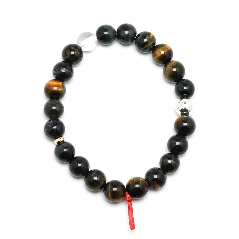 Blonde Tigers Eye with Falcons Eye Bracelet from South Africa | Venusrox