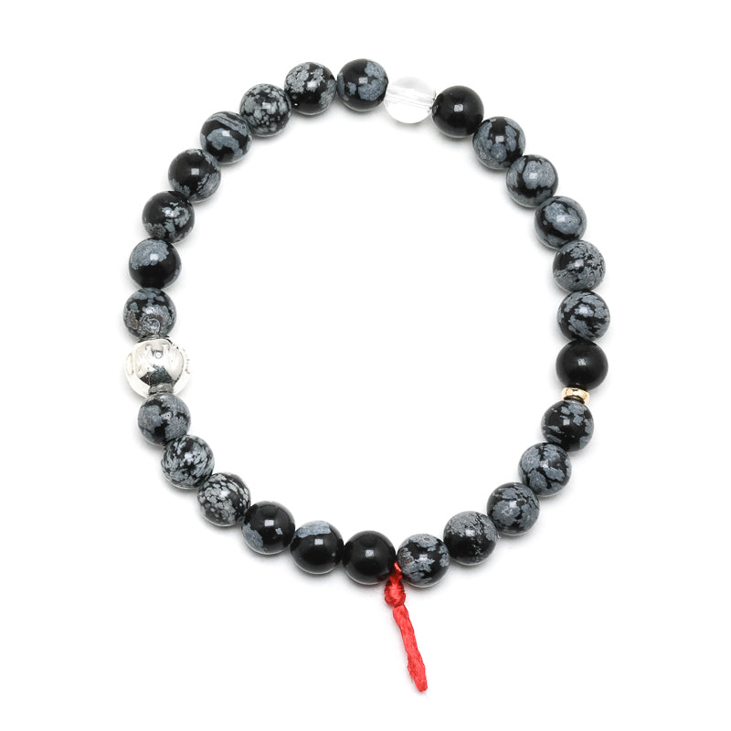 Snowflake Obsidian Bracelet from Mexico | Venusrox 