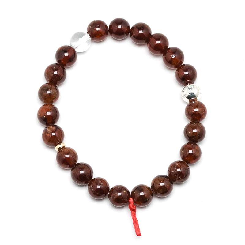 Hessonite Garnet Bead Bracelet from Mozambique | Venusrox