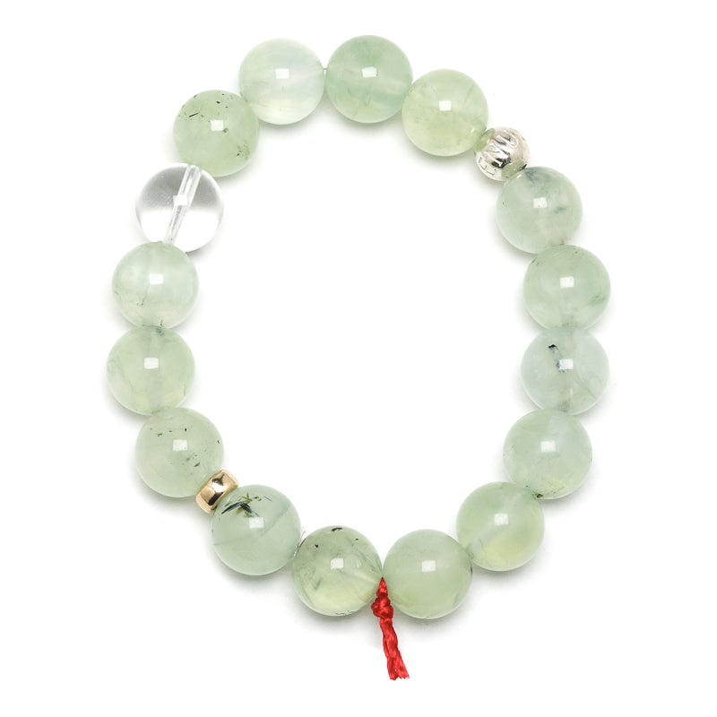 Prehnite Bracelet from Mali | Venusrox