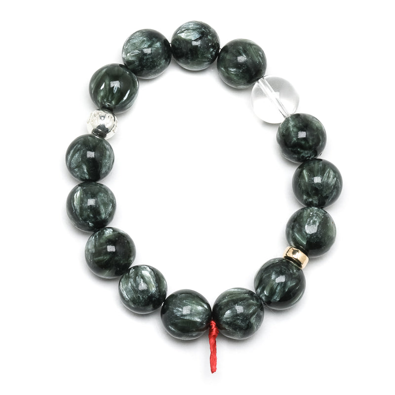 Seraphinite Bracelet from Siberia, Russia | Venusro