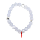 Blue Chalcedony Bead Bracelet from Malawi | Venusrox