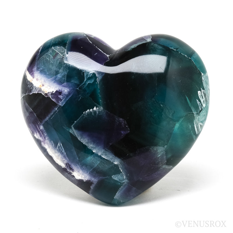 Fluorite Polished Heart from Mexico | Venusrox