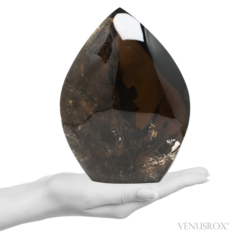 Smoky Quartz Polished/Natural Flame from Brazil | Venusrox