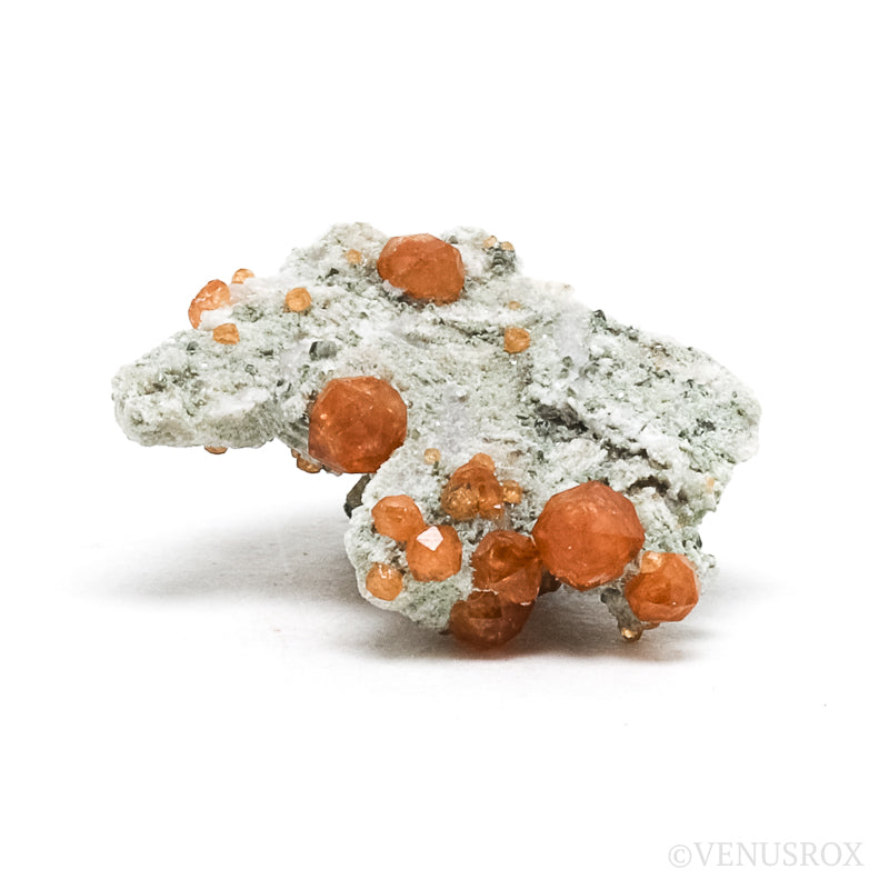 Spessartine Garnet with Orthoclase Natural Cluster from Wushan Spessartine Mine, Tongbei, Yunxiao Co., Zhangzhou Prefecture, Fujian Province, China | Venusrox