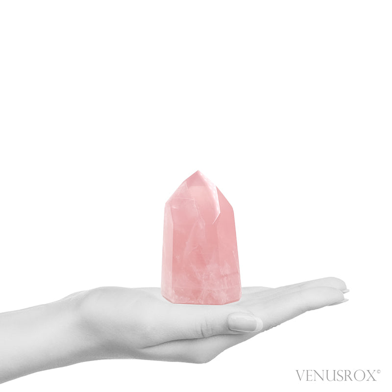Rose Quartz Polished Point from Brazil | Venusrox