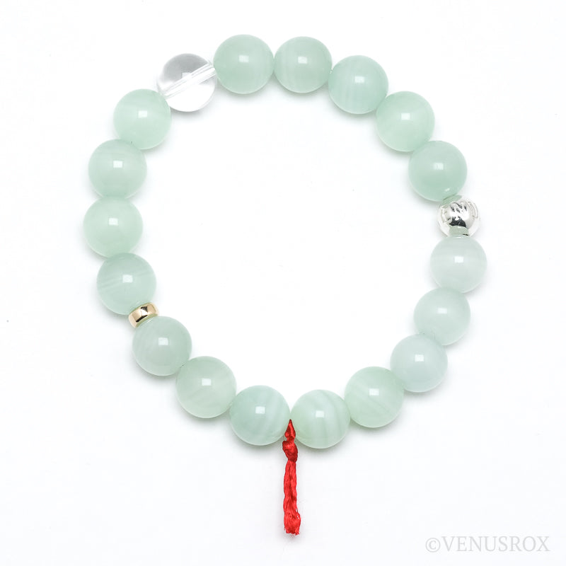 Green Calcite Bead Bracelet from Afghanistan | Venusrox
