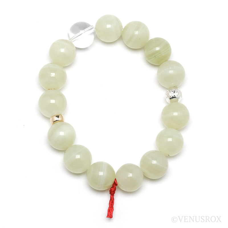 Green Calcite Bead Bracelet from Afghanistan | Venusrox