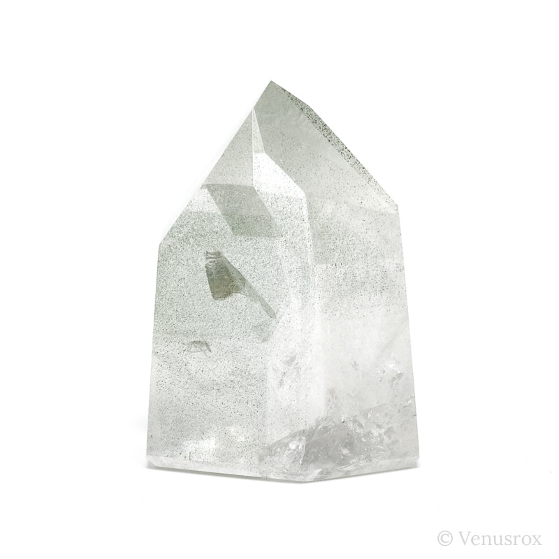Chlorite Phantom Quartz Polished Point from Brazil | Venusrox