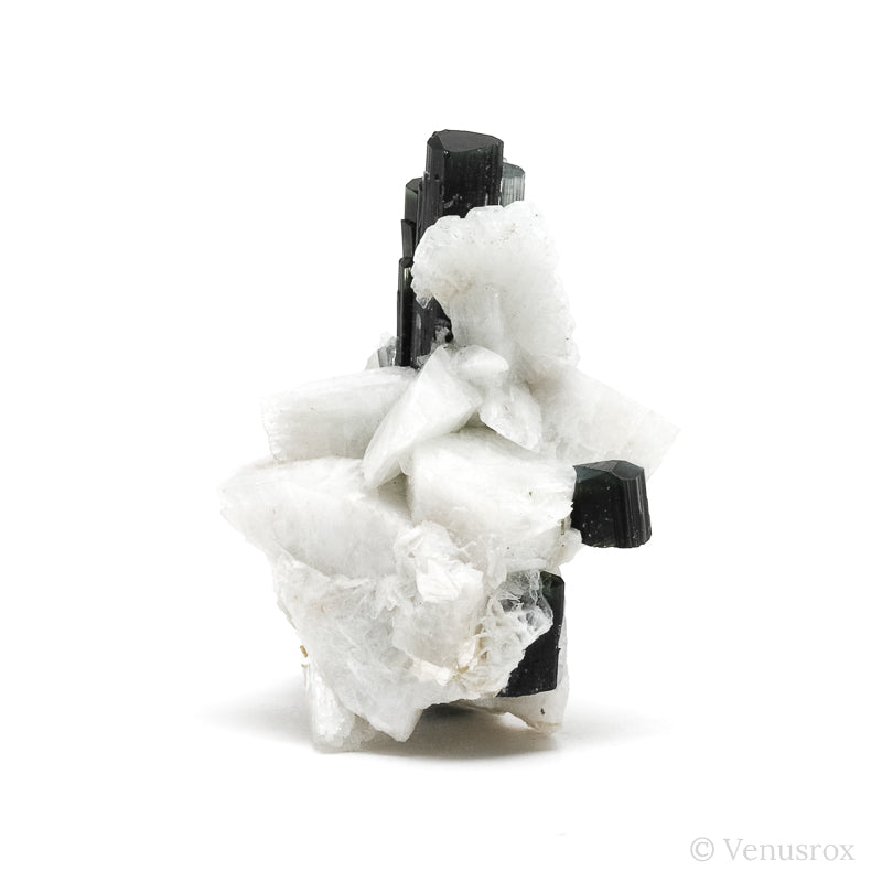 Green Tourmaline on Feldspar Natural Crystal from Shigar Valley, Shigar District, Gilgit-Baltistan, Pakistan | Venusrox