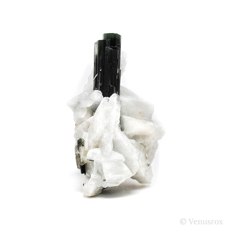 Green Tourmaline on Feldspar Natural Crystal from Shigar Valley, Shigar District, Gilgit-Baltistan, Pakistan | Venusrox