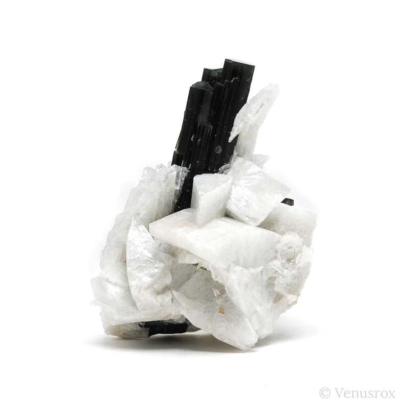 Green Tourmaline on Feldspar Natural Crystal from Shigar Valley, Shigar District, Gilgit-Baltistan, Pakistan | Venusrox