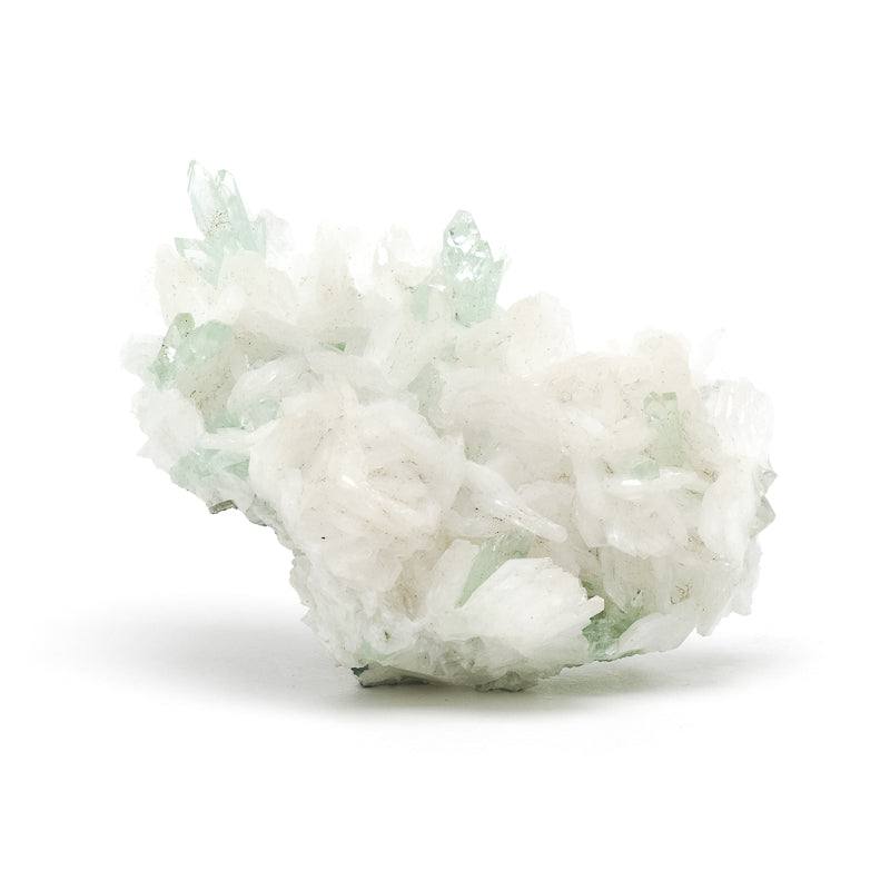 Green Apophyllite & Stilbite on Matrix Cluster from Lonavala, Pune District, Maharashtra, India | Venusrox