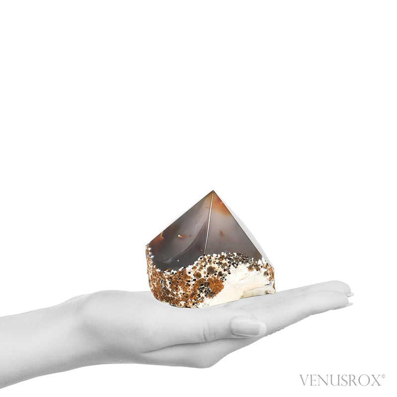 Agate Part Polished/Part Natural Point from Brazil | Venusrox