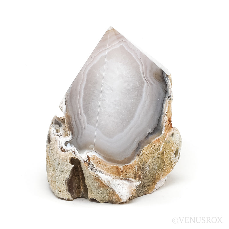Agate with Quartz Polished/Naturtal Point from Brazil | Venusrox