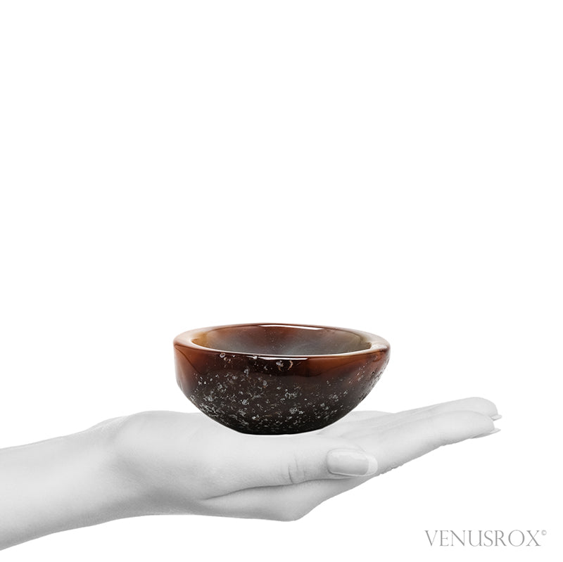 Agate Part Polished/Part Natural Bowl from Brazil | Venusrox