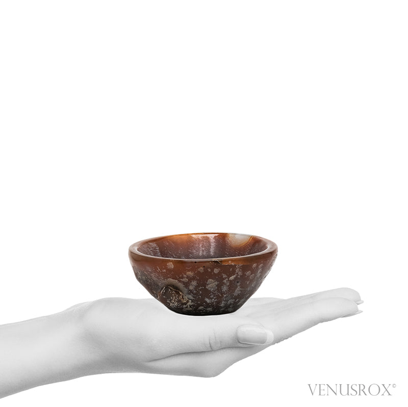 Agate Part Polished/Part Natural Bowl from Brazil | Venusrox