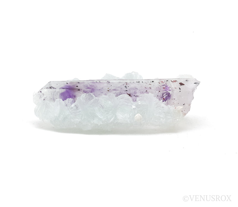 Brandberg Amethyst/Smoky Phantom Quartz with Prehnite Natural Point from the Brandberg Mountains, Namibia | Venusrox