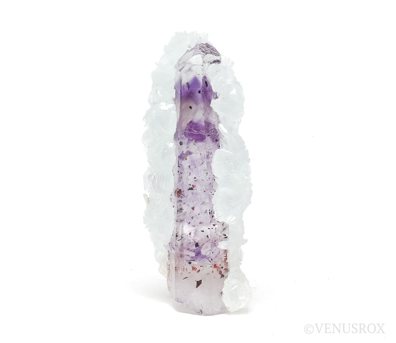 Brandberg Amethyst/Smoky Phantom Quartz with Prehnite Natural Point from the Brandberg Mountains, Namibia | Venusrox