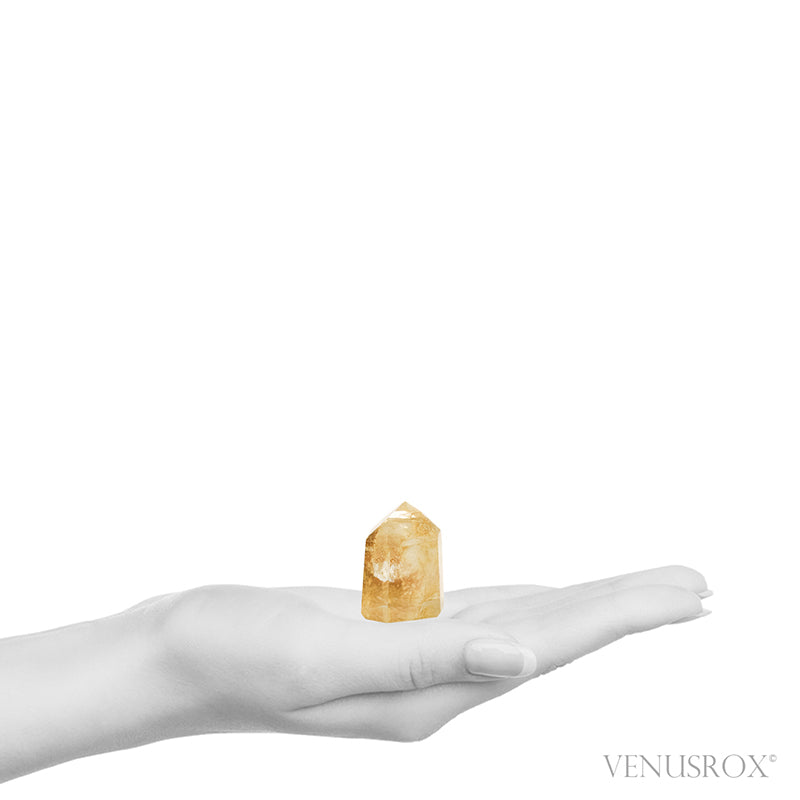 Golden Quartz Polished Point from Brazil | Venusrox
