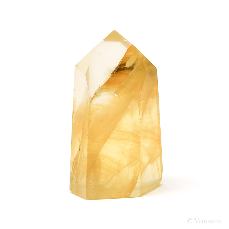 Golden Quartz Polished Point from Brazil | Venusrox