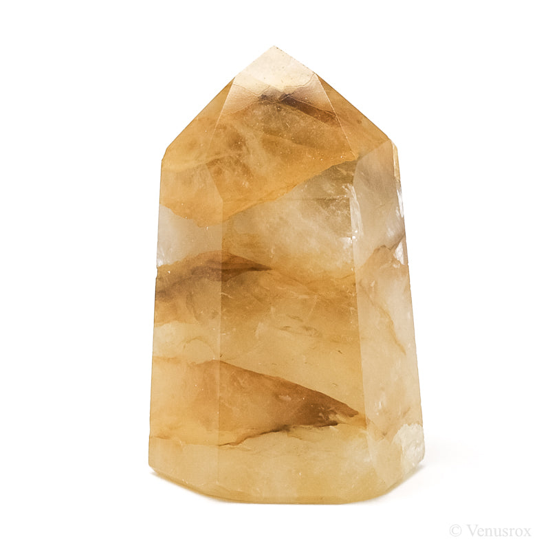 Golden Quartz Polished Point from Brazil | Venusrox