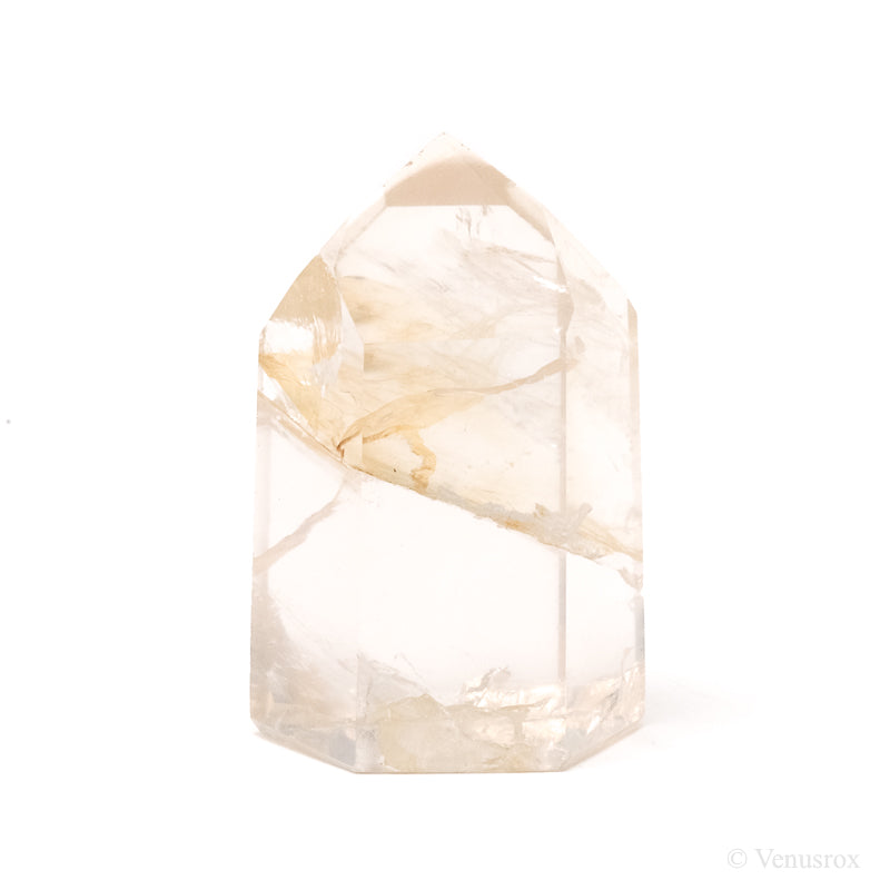 Golden Quartz Polished Point from Brazil | Venusrox