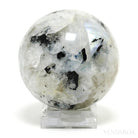 Rainbow Moonstone with Black Tourmaline Polished Sphere from India | Venusrox