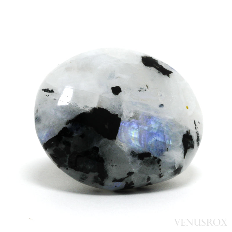 Rainbow Moonstone with Black Tourmaline Polished Crystal from India | Venusrox