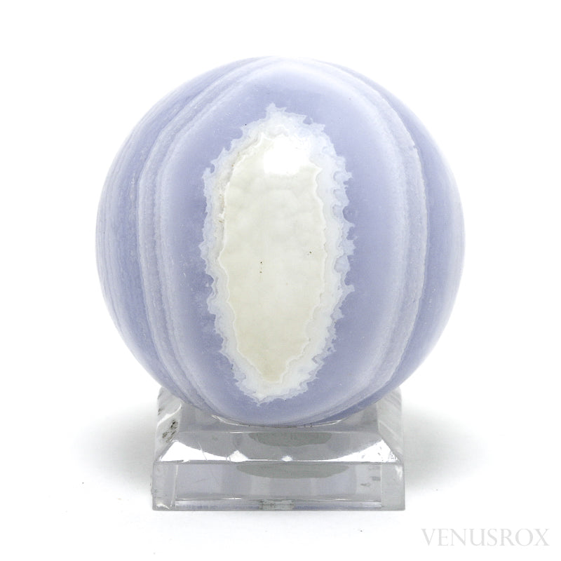 Blue Lace Agate Polished Sphere from Namibia | Venusrox