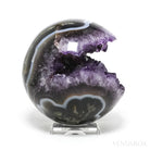 Amethyst with Agate Geode Sphere from Brazil | Venusrox