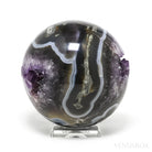 Amethyst with Agate Geode Sphere from Brazil | Venusrox