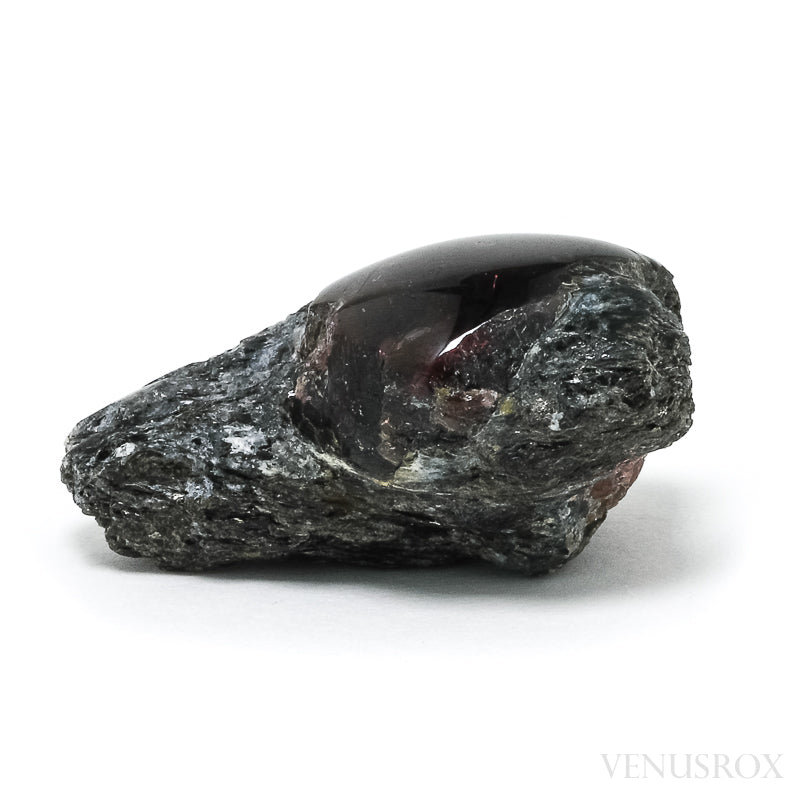 Almandine Garnet with Biotite Part Polished/Part Natural Crystal from Schenkenzell, Rottweil, Freiburg Region, Baden-Württemberg, Germany | Venusrox