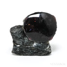 Almandine Garnet with Biotite Part Polished/Part Natural Crystal from Schenkenzell, Rottweil, Freiburg Region, Baden-Württemberg, Germany | Venusrox