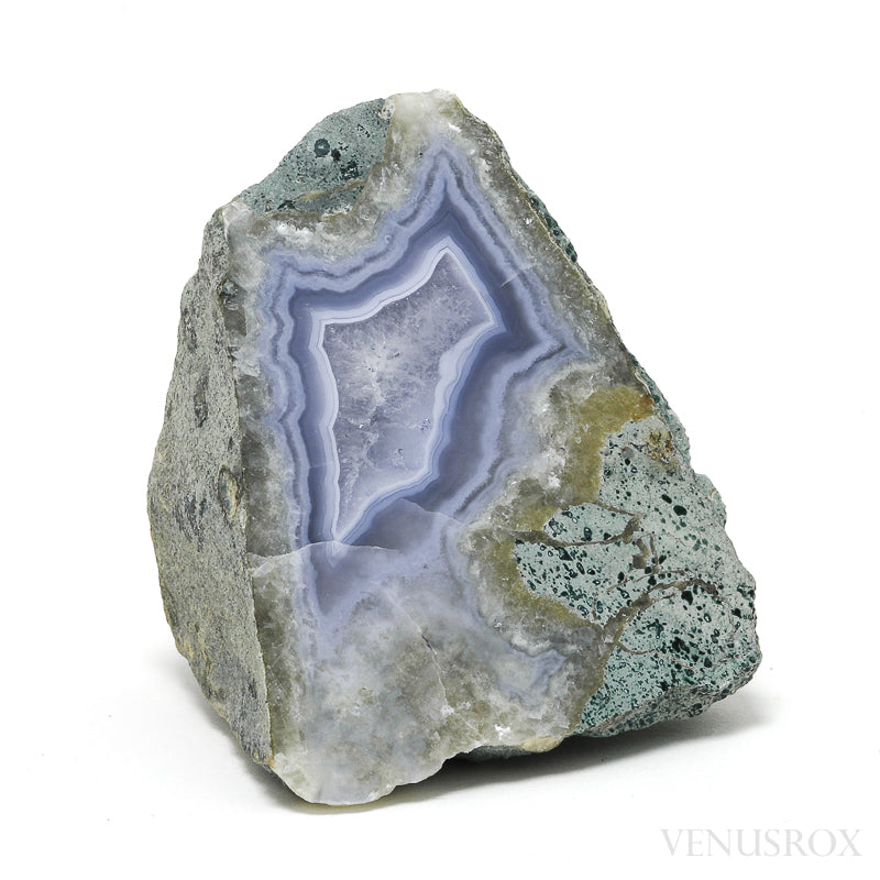 Blue Lace Agate on Matrix Polished/Natural Crystal from Malawi | Venusrox