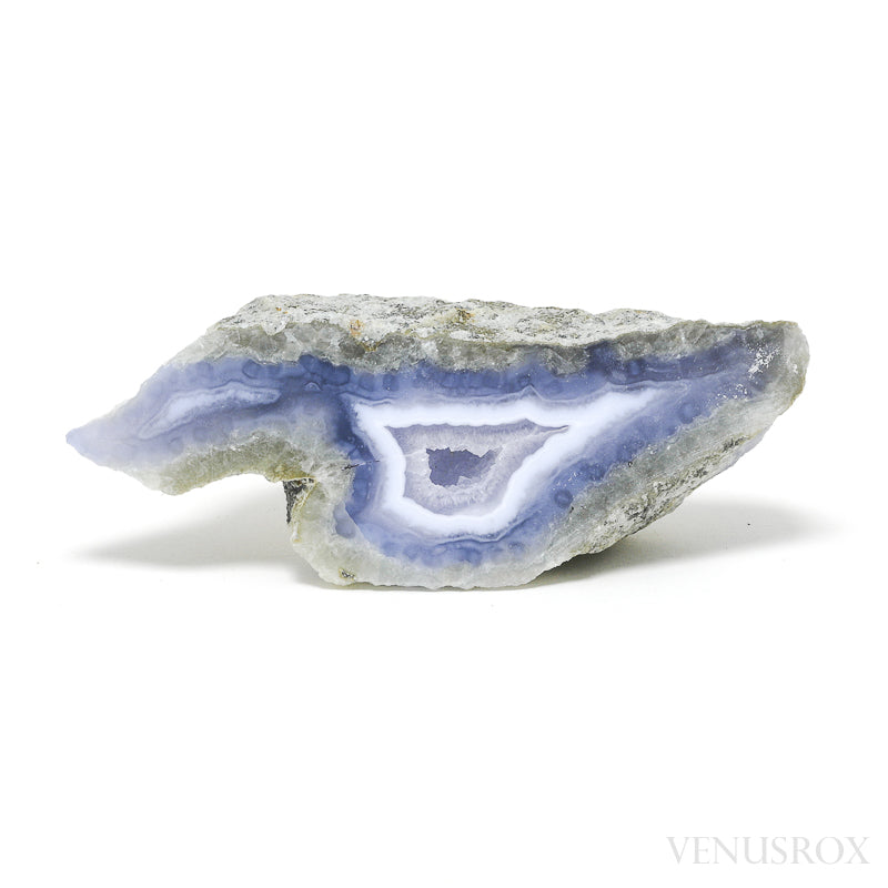 Blue Lace Agate on Matrix Polished/Natural Crystal from Malawi | Venusrox