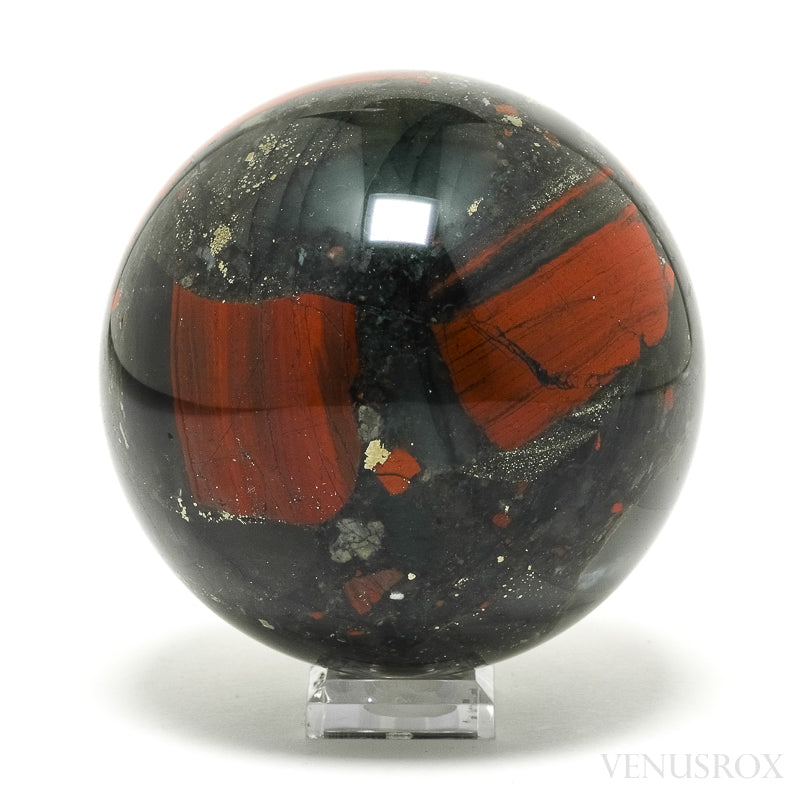 Seftonite (African Bloodstone) Polished Sphere from South Africa | Venusrox