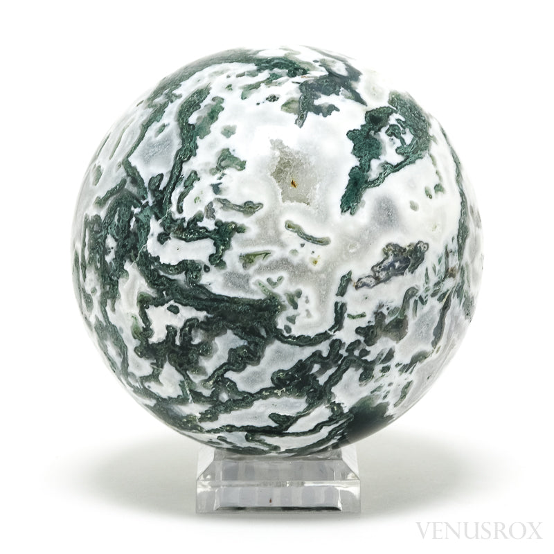 Moss Agate with Quartz Polished Sphere from India | Venusrox