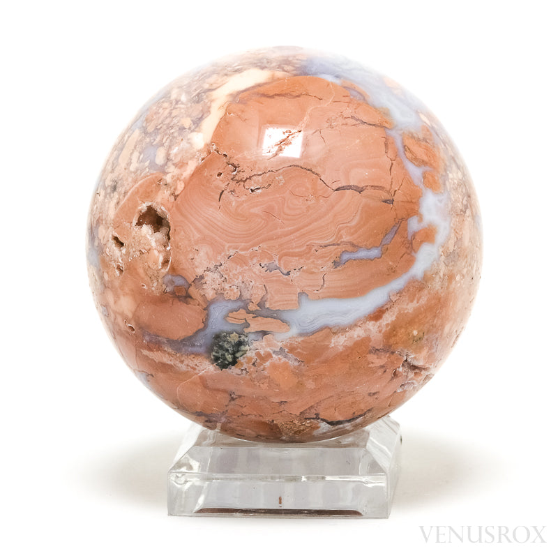 Agate with Quartz Geode Sphere from Brazil | Venusrox