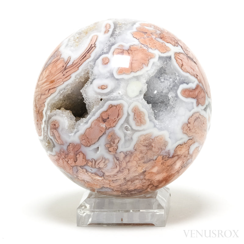 Agate with Quartz Geode Sphere from Brazil | Venusrox