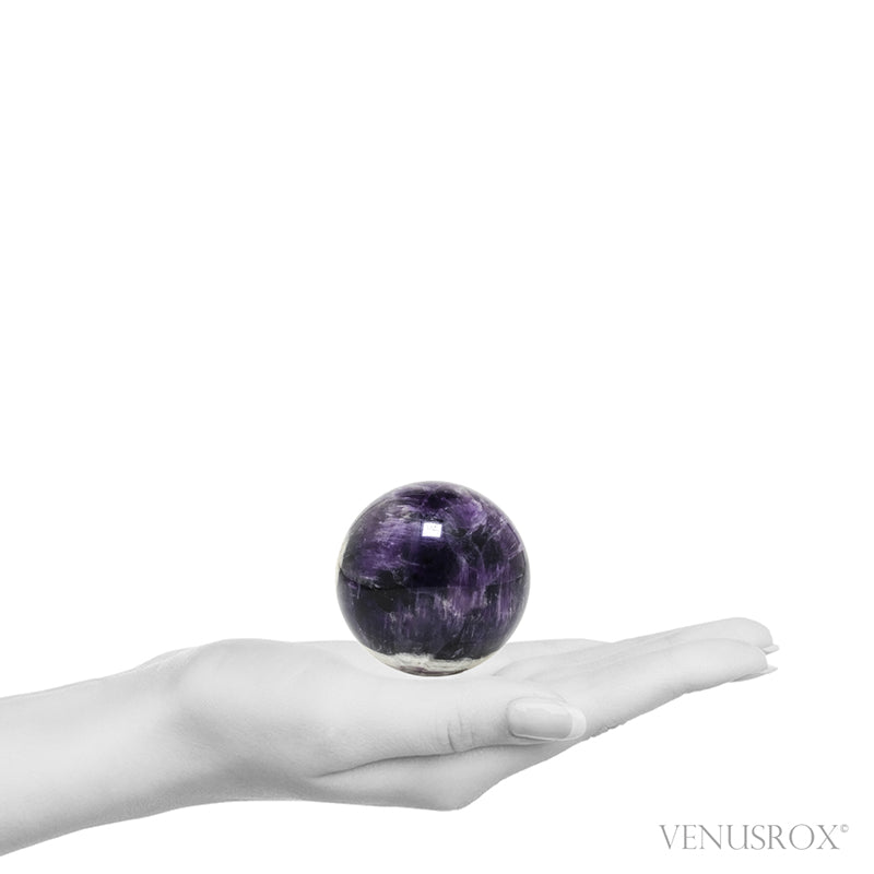 Chevron Amethyst Polished Sphere from Brazil | Venusrox