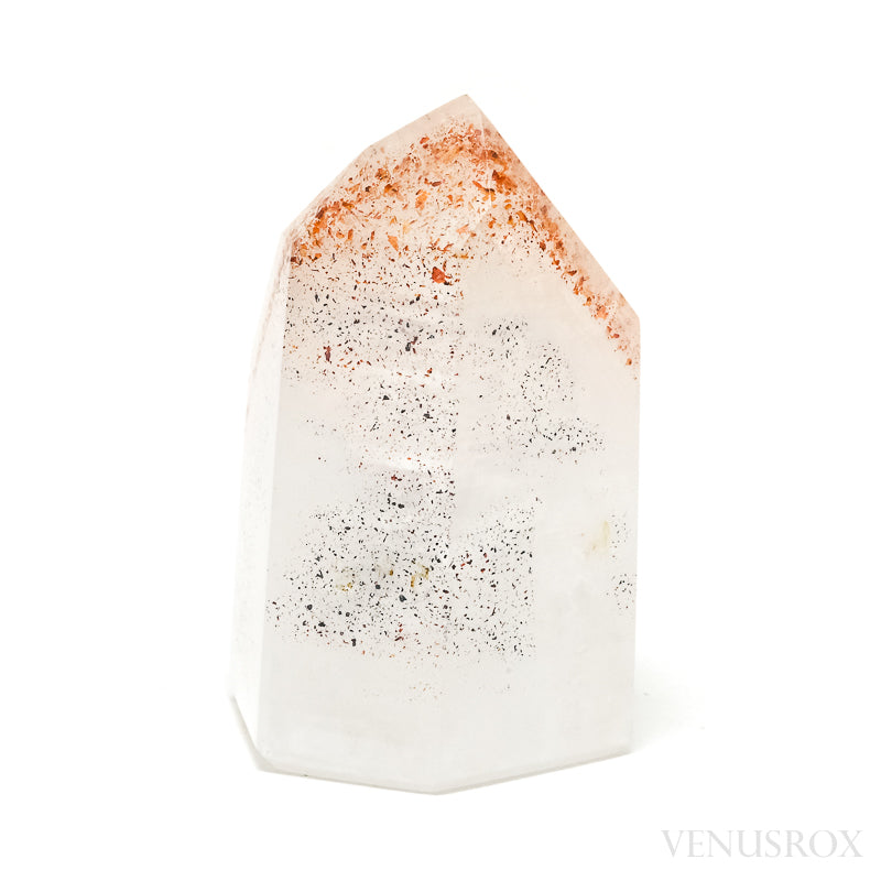 Hematite Phantom in Quartz (Clear) Polished Point from Madagascar | Venusrox