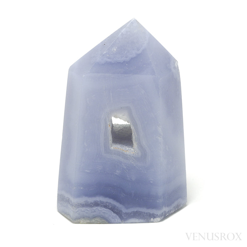 Blue Lace Agate Polished Point from Malawi | Venusrox