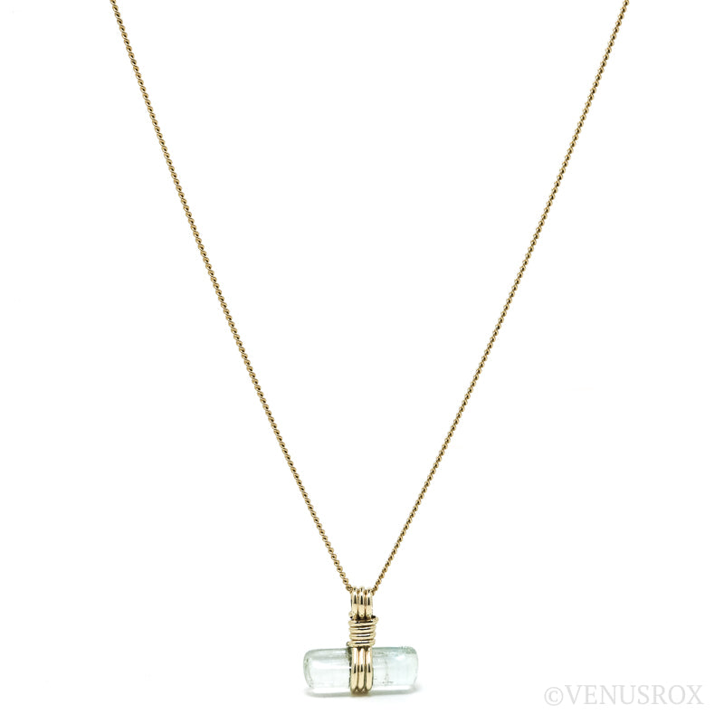 Aquamarine Polished Crystal Pendant from Ukraine | Venusrox