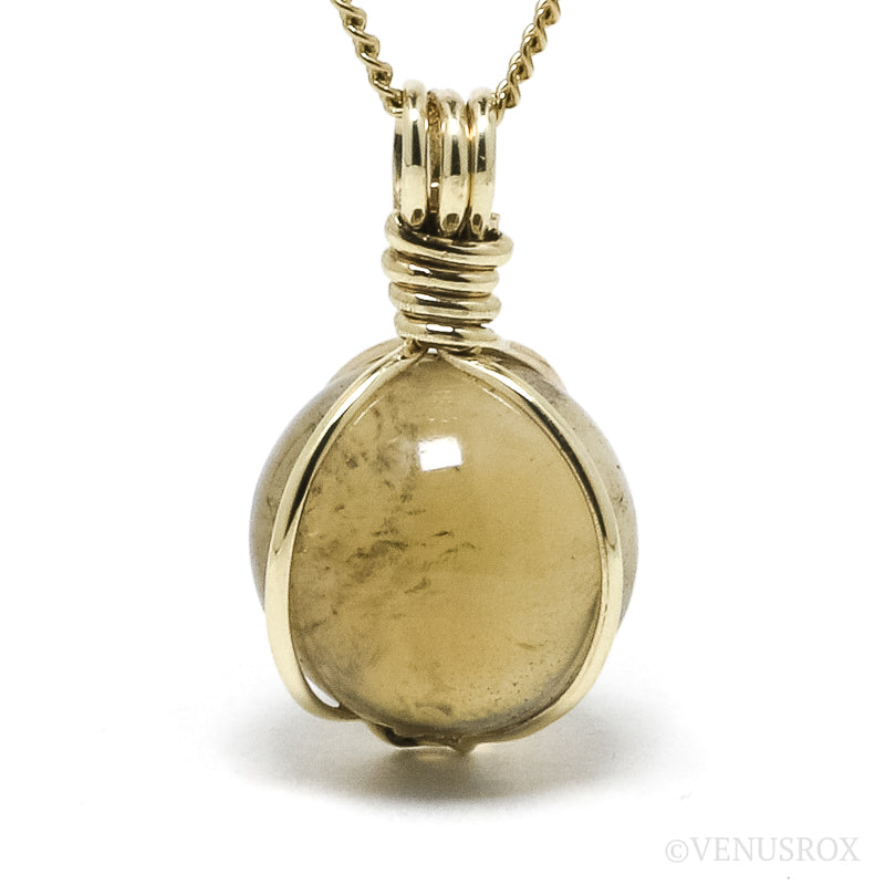 Natural Citrine Polished Sphere Pendant from Madagascar | Venusrox