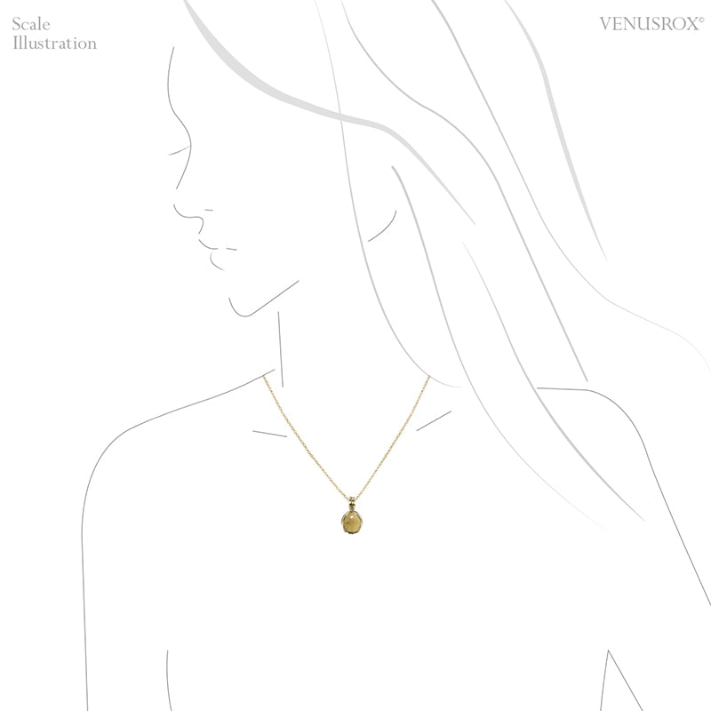 Natural Citrine Polished Sphere Pendant from Madagascar | Venusrox