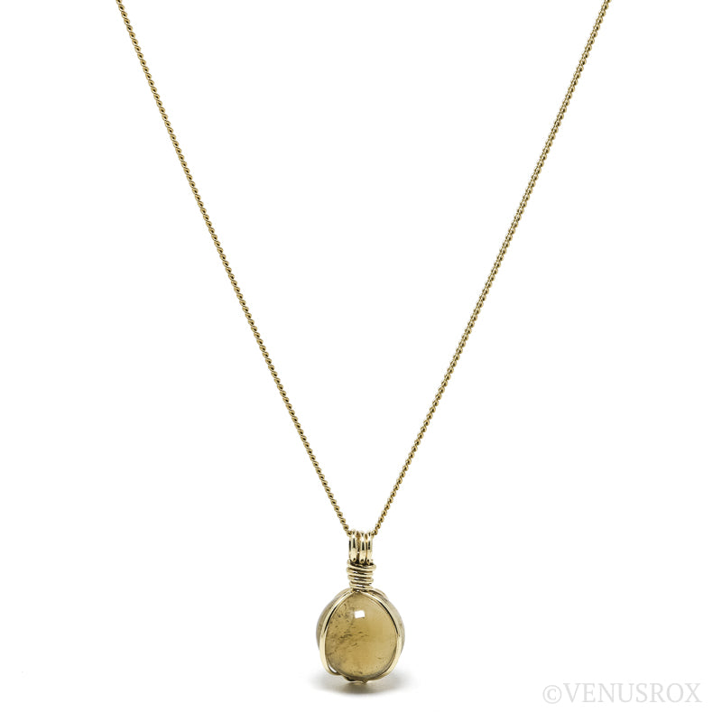 Natural Citrine Polished Sphere Pendant from Madagascar | Venusrox